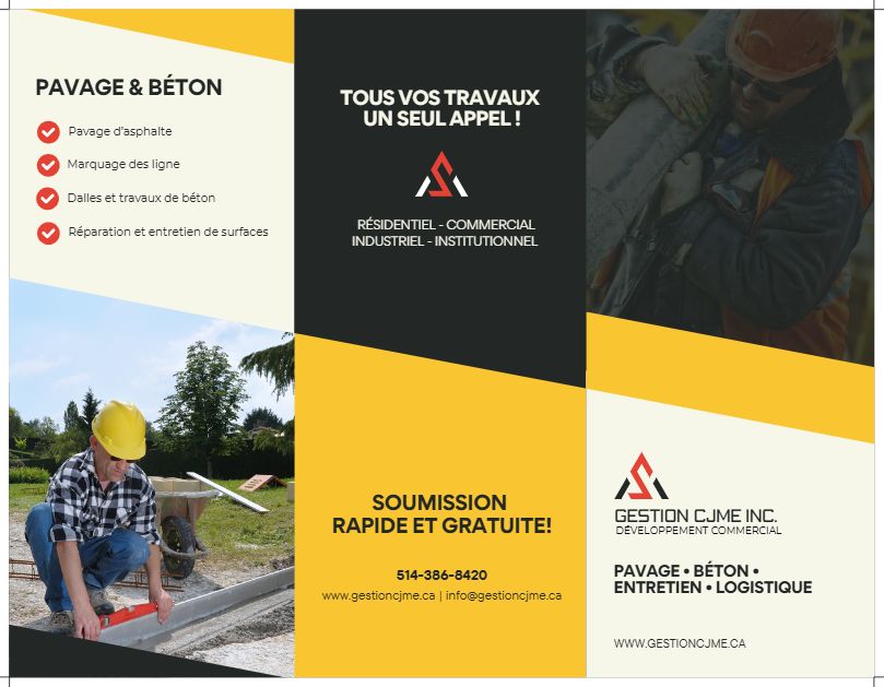 Dépliant - Gestion CJME